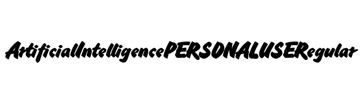 Artificial Intelligence PERSONAL USE Regular  नि: शुल्क फ़ॉन्ट्स डाउनलोड