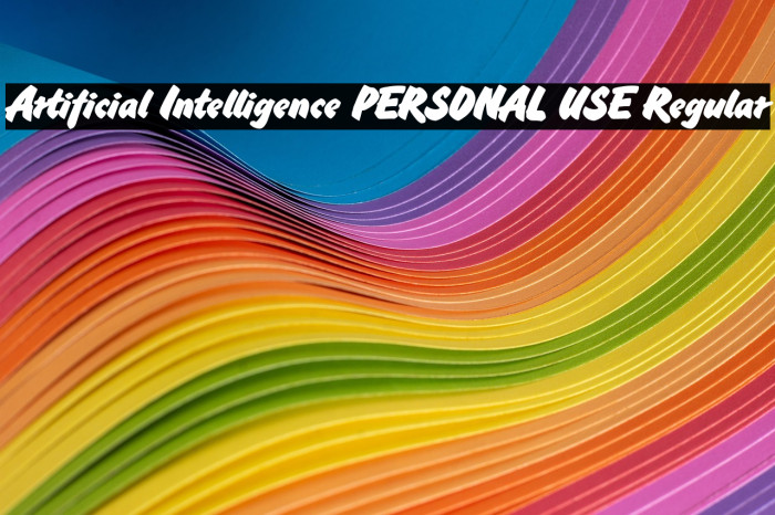 Artificial Intelligence PERSONAL USE Regular Example 2