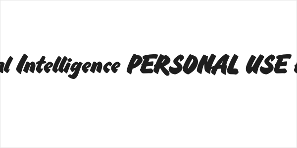 Artificial Intelligence PERSONAL USE Regular Logo
