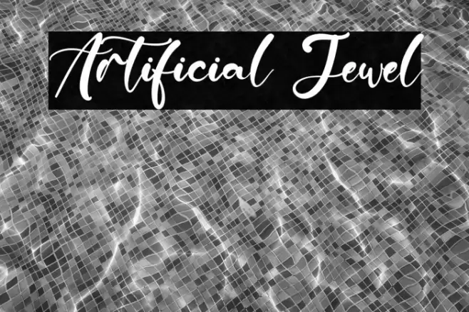 Artificial Jewel Font examples