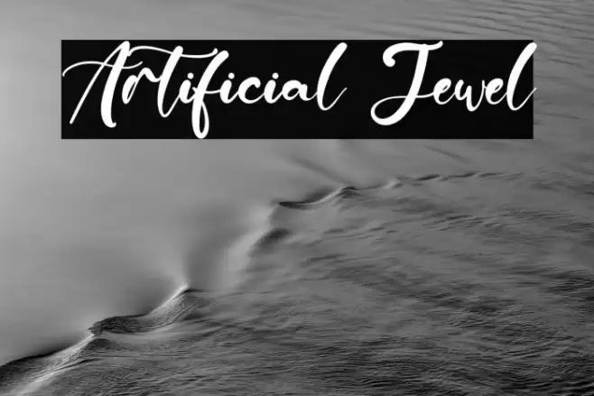 Artificial Jewel Font examples