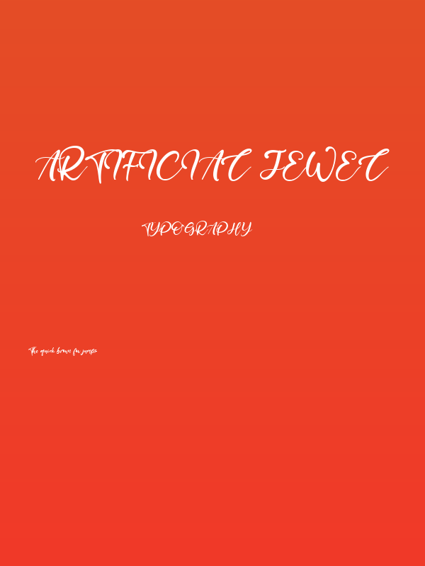 Artificial Jewel Poster