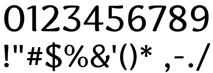 Artifika Medium Font OTHER CHARS