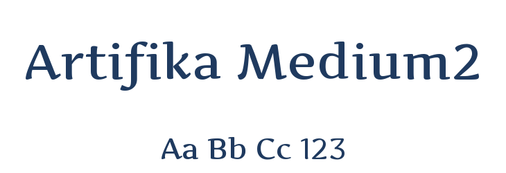 Artifika Medium2 Font Preview