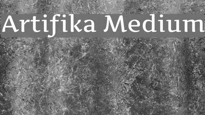 Artifika Medium لخطوط تنزيل examples