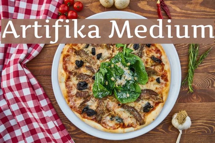 Artifika Medium لخطوط تنزيل examples
