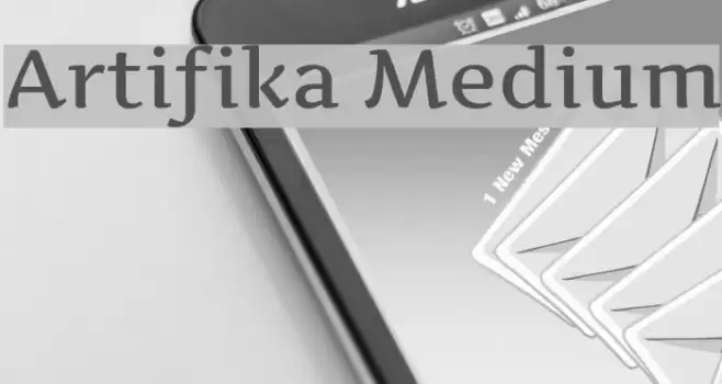 Artifika Medium Font examples