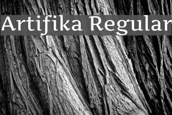 Artifika Regular Font examples