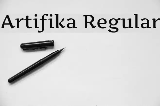 Artifika Regular Font examples