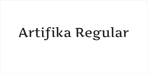 Artifika Regular Logo