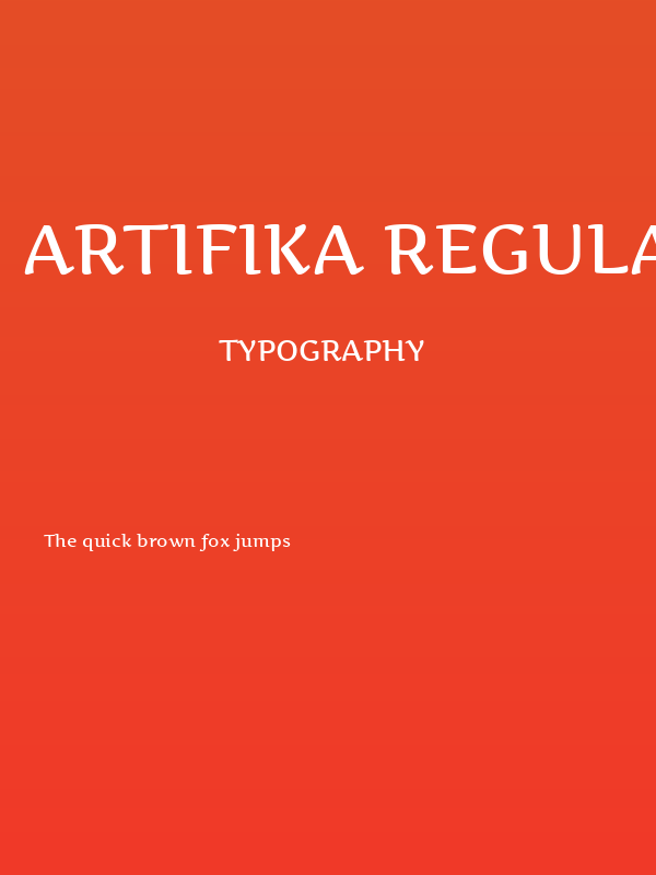 Artifika Regular Poster