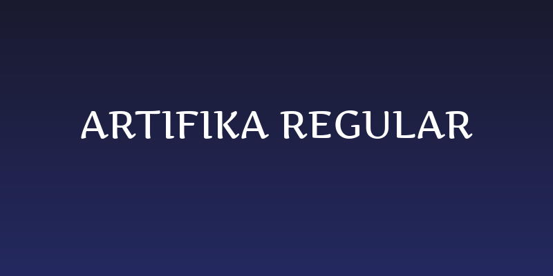Artifika Regular Social Header