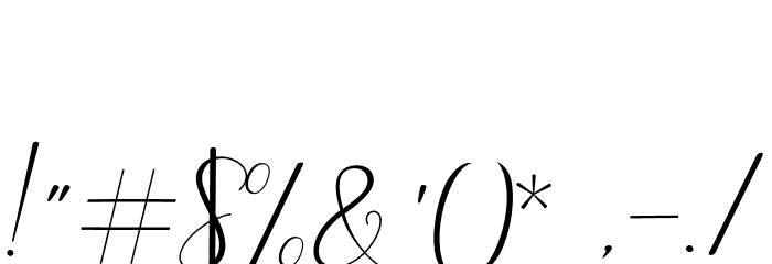 ArtillaScript Font OTHER CHARS
