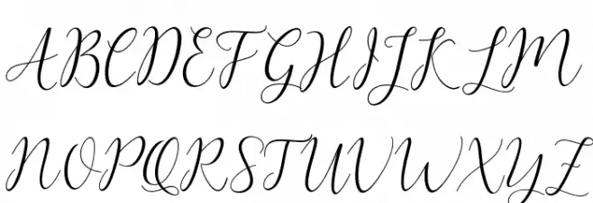 ArtillaScript Schriftart Groß