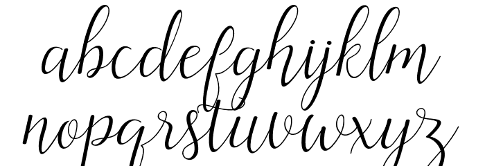 ArtillaScript Font LOWERCASE
