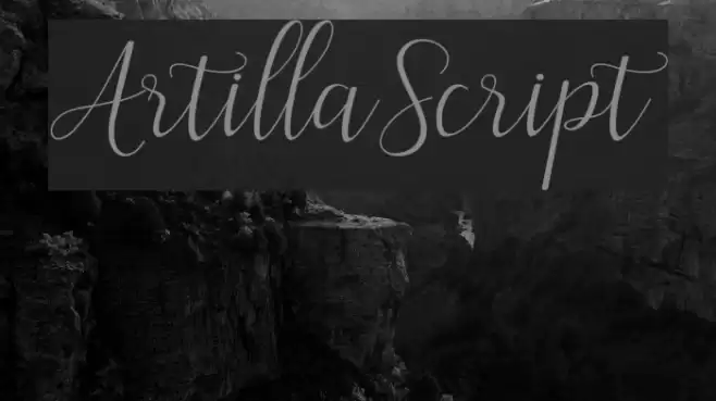 ArtillaScript Font examples