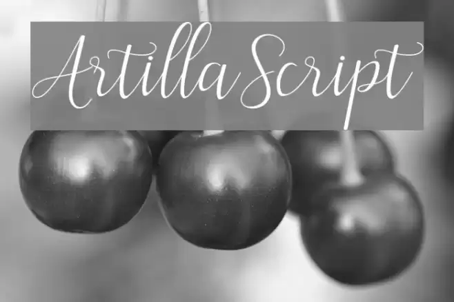 ArtillaScript Font examples