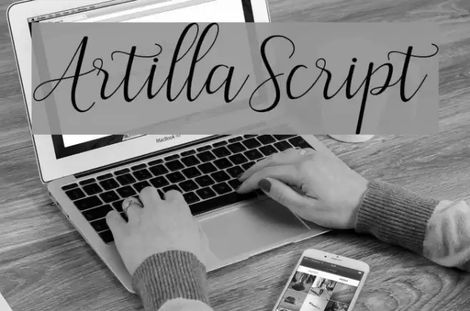 ArtillaScript Font examples