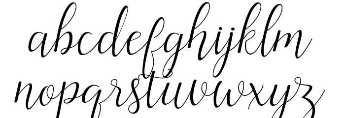 ArtillaScript Font LOWERCASE