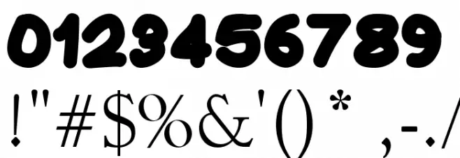 Artindo Personal Use Only Font OTHER CHARS