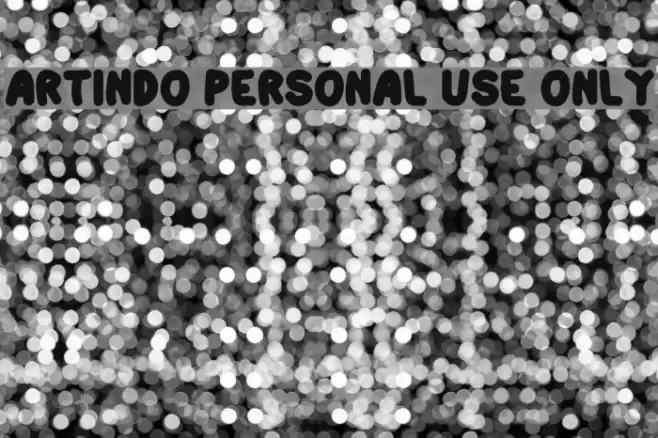 Artindo Personal Use Only Font examples