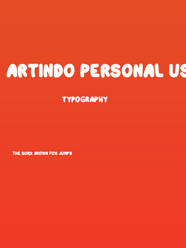 Artindo Personal Use Only Poster