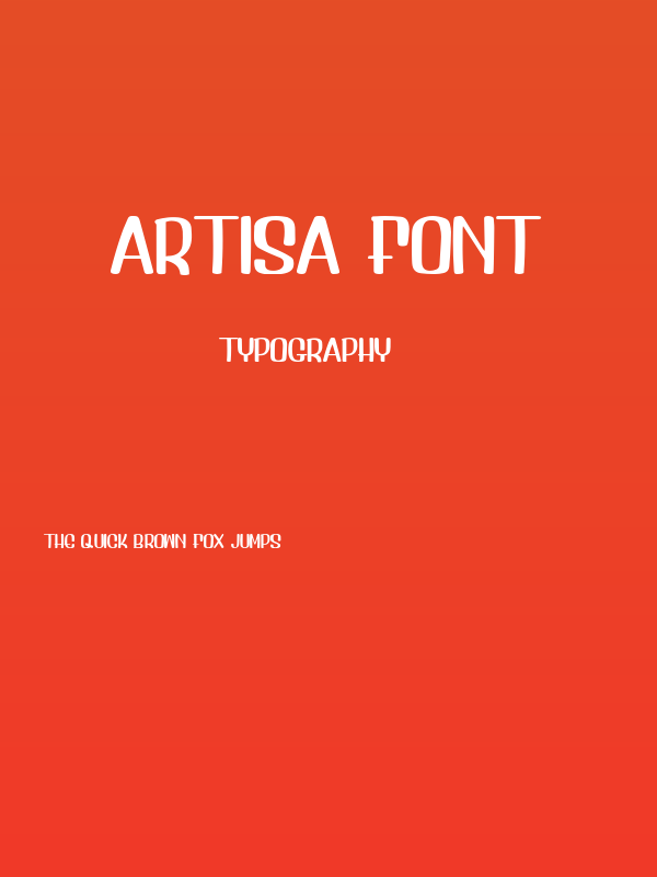 Artisa Font Poster