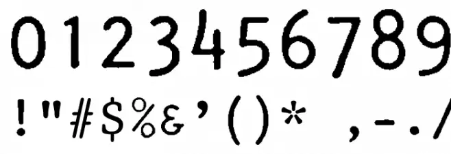 Artisan12 Font OTHER CHARS