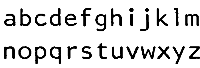 Artisan12 Font LOWERCASE