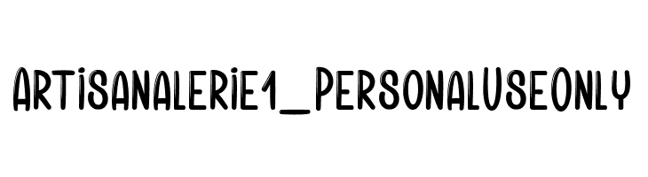 Artisanalerie 1_PersonalUseOnly  免费字体下载