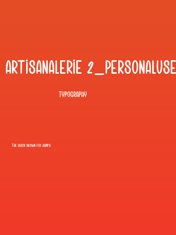 Artisanalerie 2_PersonalUseOnly Poster