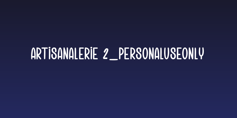 Artisanalerie 2_PersonalUseOnly Social Header