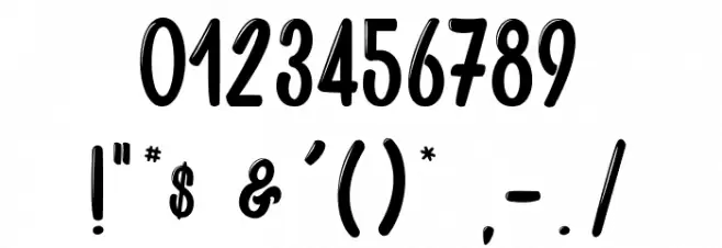 Artisanalerie_PersonalUseOnly Font OTHER CHARS