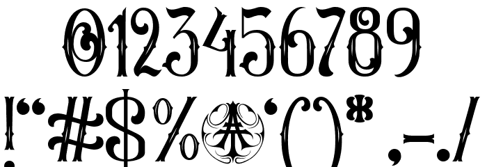 Artisocrat-Regular Font OTHER CHARS