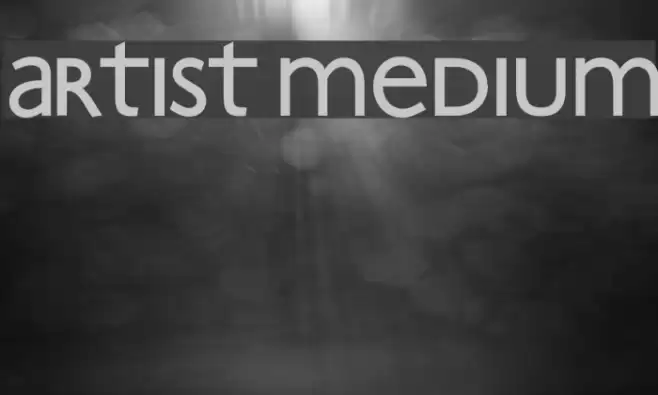 Artist Medium Font examples