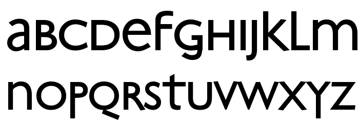 Artist Medium Font LOWERCASE