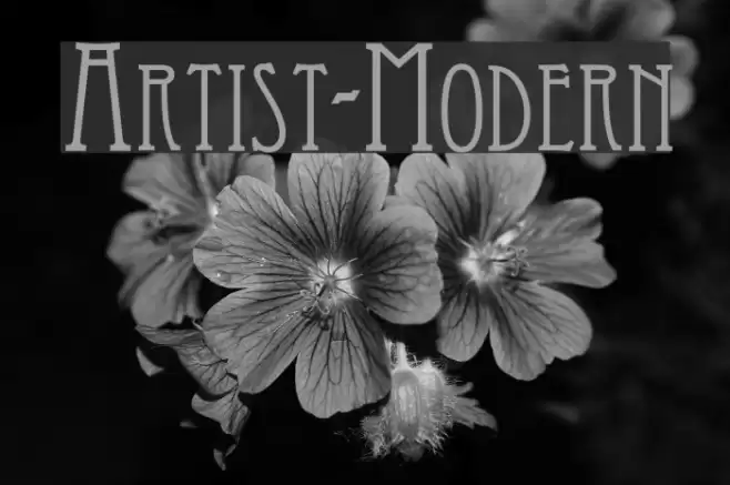 Artist-Modern Font examples