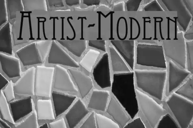 Artist-Modern Font examples