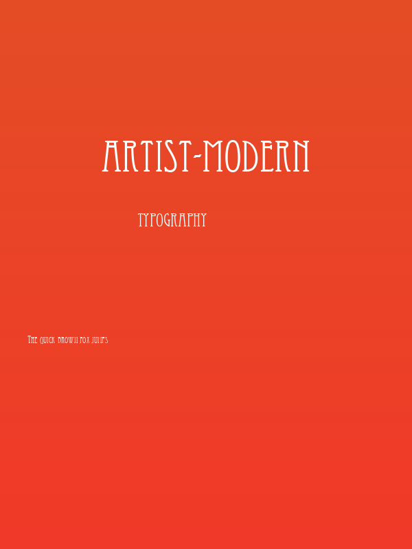 Artist-Modern Poster