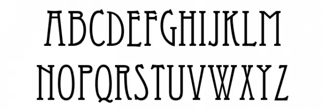 Artist-Modern خط أحرف صغيرة