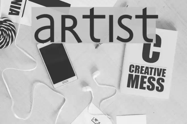 Artist Font examples