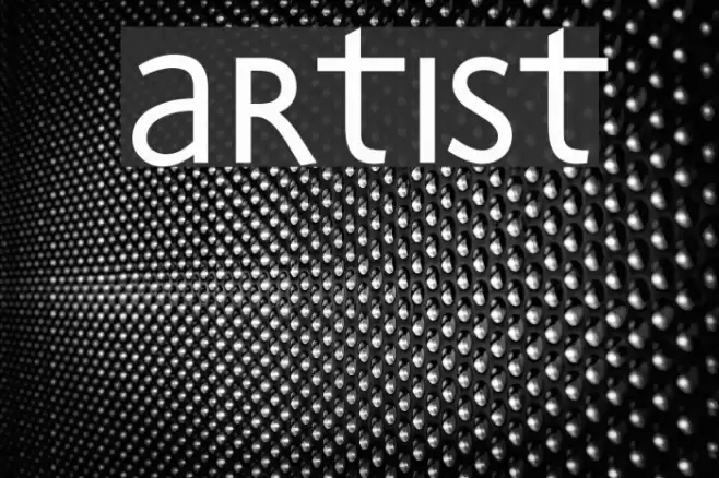 Artist Font examples