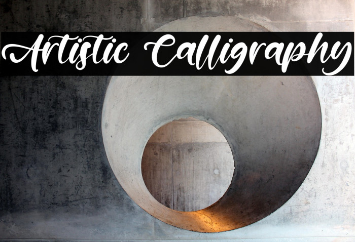 Artistic Calligraphy Example 1