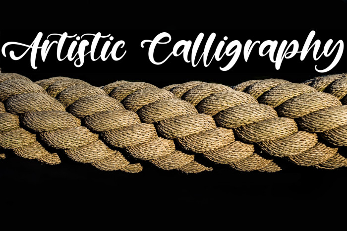 Artistic Calligraphy Example 2