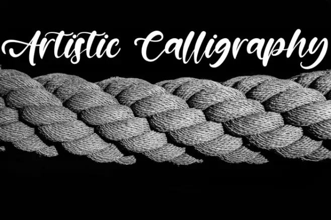 Artistic Calligraphy Example 2