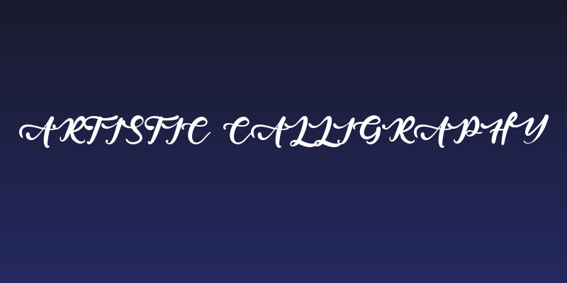 Artistic Calligraphy Social Header