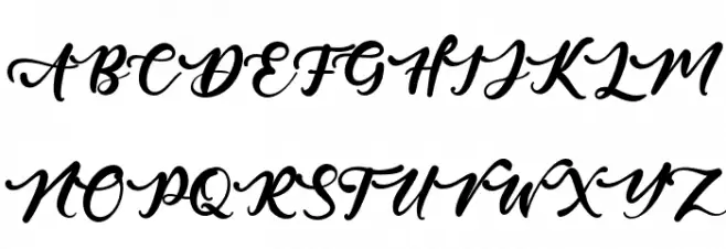 ArtisticCalligraphy Schriftart Groß