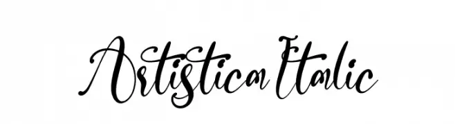 Artistica Italic  Frei Schriftart Herunterladen