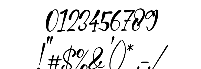 Artistica Italic Font OTHER CHARS