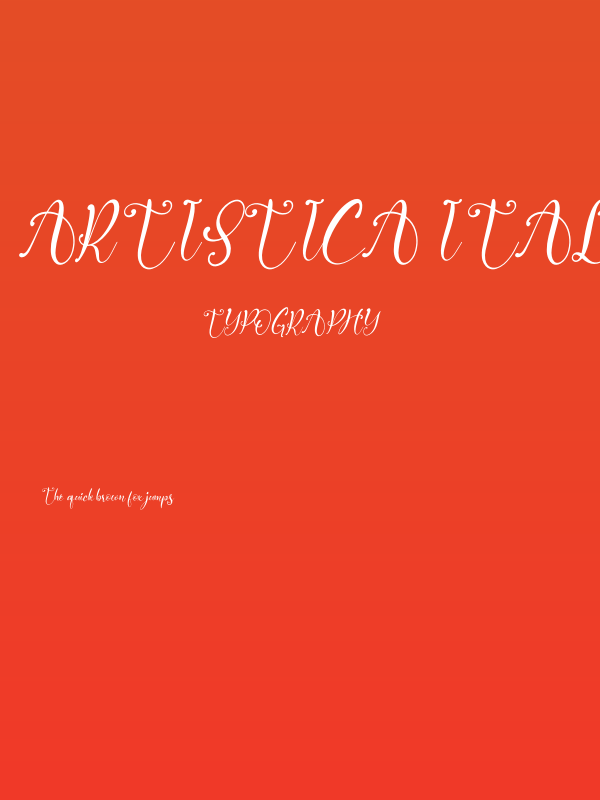 Artistica Italic Poster
